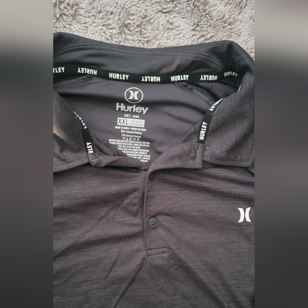 Hurley Men's Charcoal Shirt Jacket